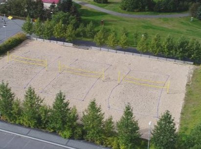 Beach volleyball by Gufunesbær