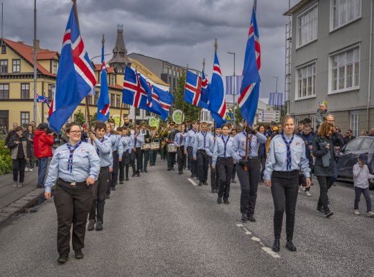 Skátar á 17. júní