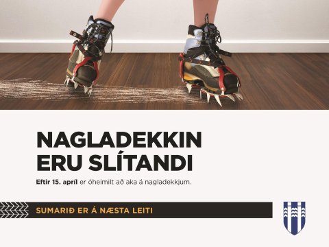 Slítandi nagladekk