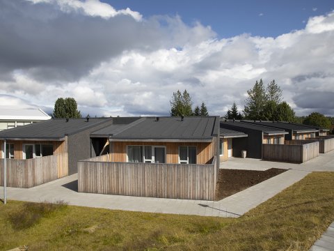 Íbúðakjarninn að Árlandi var opnaður fyrr á árinu en þar eiga sex einstaklingar heimili. 