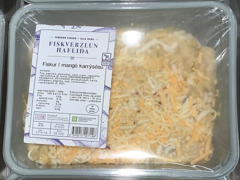 Innköllun á fiski í mangó karrýsósu