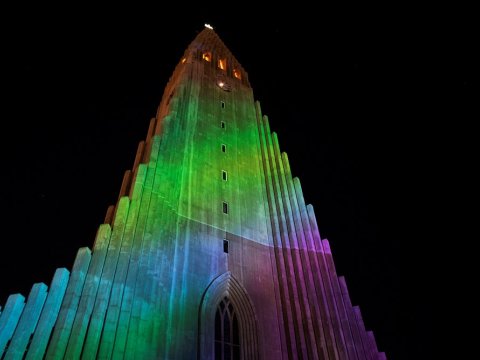 Hallgrímskirkja á Vetrarhátíð 2022
