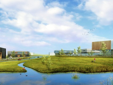 Hólmsheiði. Hugmyndir arkitekta að atvinnusvæði. Arkís fyrir Reykjavíkurborg.