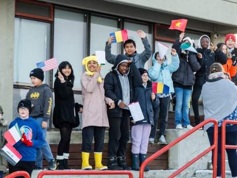 Nemendur íslenskuvers í Breiðholtsskóla