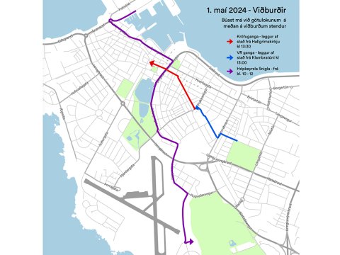 Götulokanir 1. maí 2024