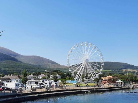 A Ferris wheel abroad