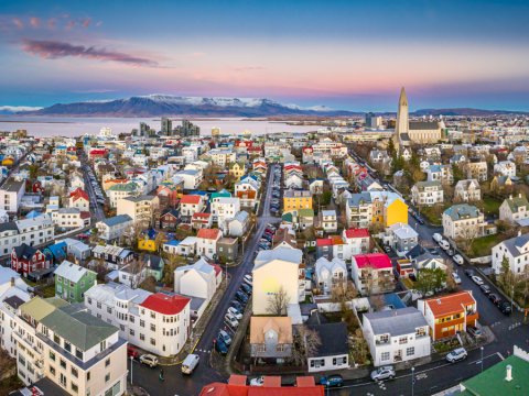 Reykjavík - view over the city