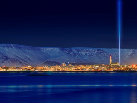 Friðarsúlan í Viðey