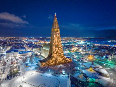 Hallgrímskirkja á Vetrarhátíð 2025