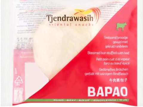 Mynd af Bapao beef í umbúðunum