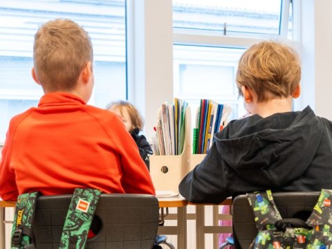 Children doing homework