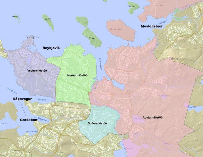 Hverfaskipting í Reykjavík