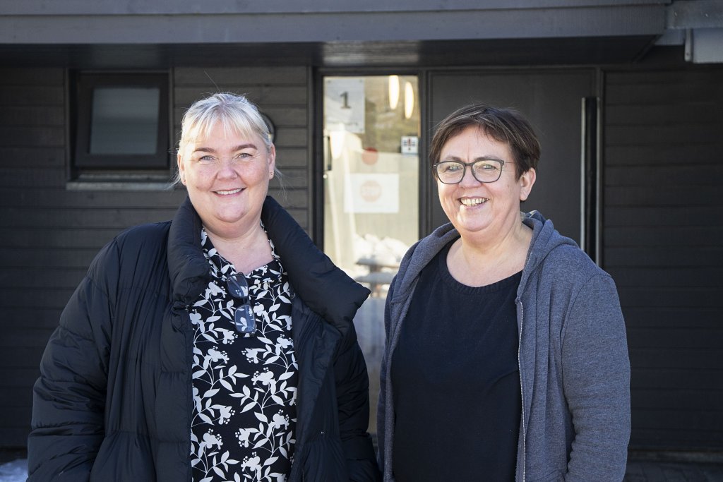 Guðrún Gunnarsdóttir leikskólastjóri og Guðrún S. Þorleifsdóttir aðstoðarleikskólastjóri.