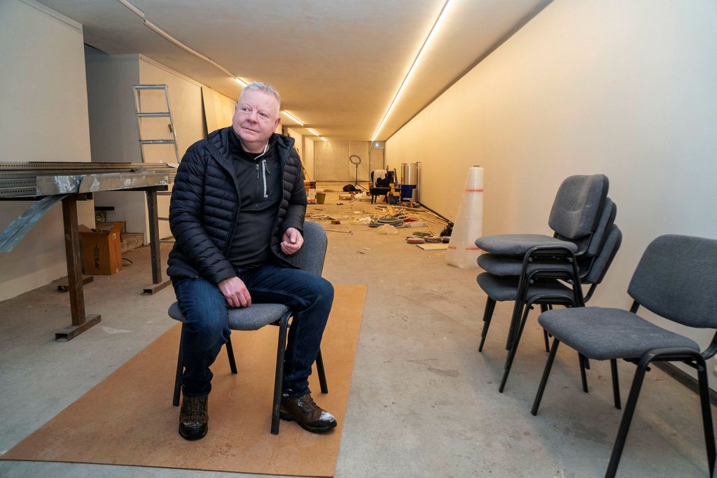 Kristinn Brynjólfsson keypti kartöflugeymslurnar árið 1996 og hefur gert þær upp.