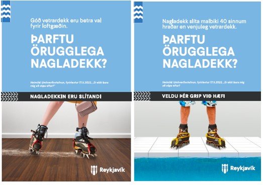 Þarftu nauðsynlega nagladekk í vetur? Auglýsingar