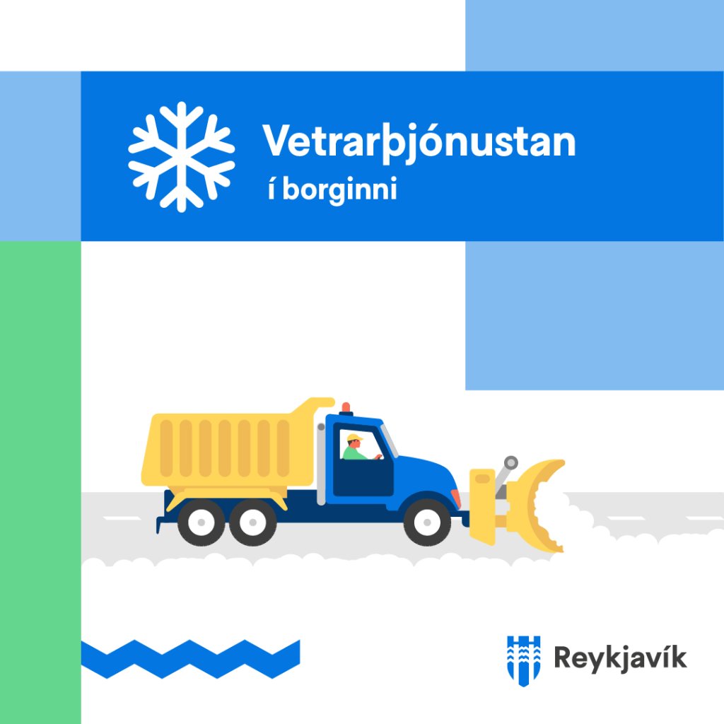 Illustration of a snowplow at work.