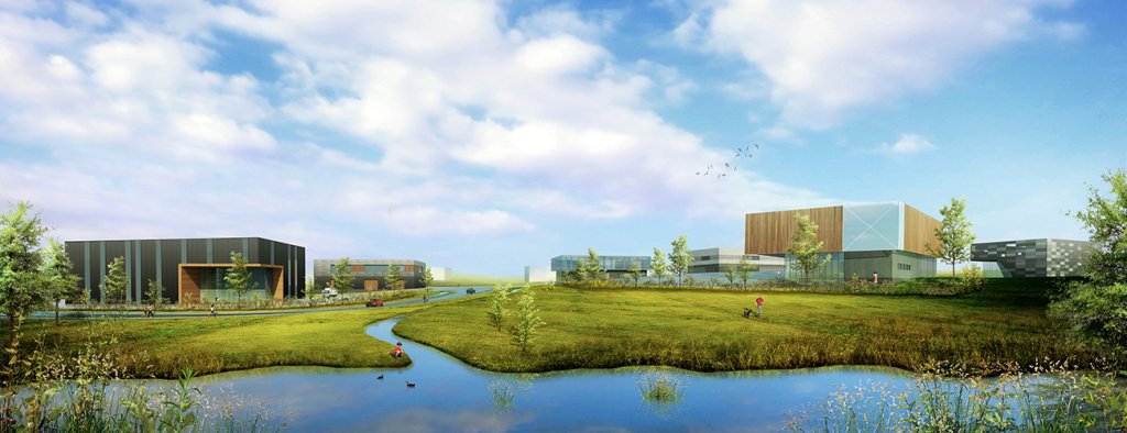 Hólmsheiði. Hugmyndir arkitekta að atvinnusvæði. Arkís fyrir Reykjavíkurborg.