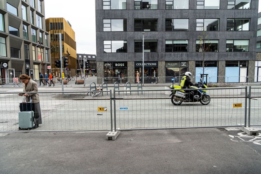 Hluti miðborgar Reykjavíkur er lokaður fyrir umferð bíla