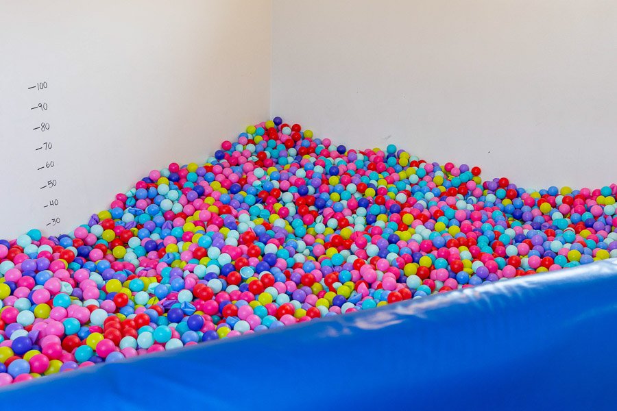 Ball pit at Selið after-school program.