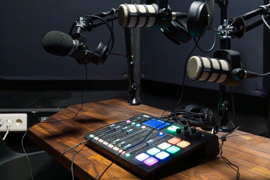 The recording studio.