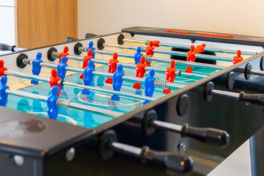Foosball table.