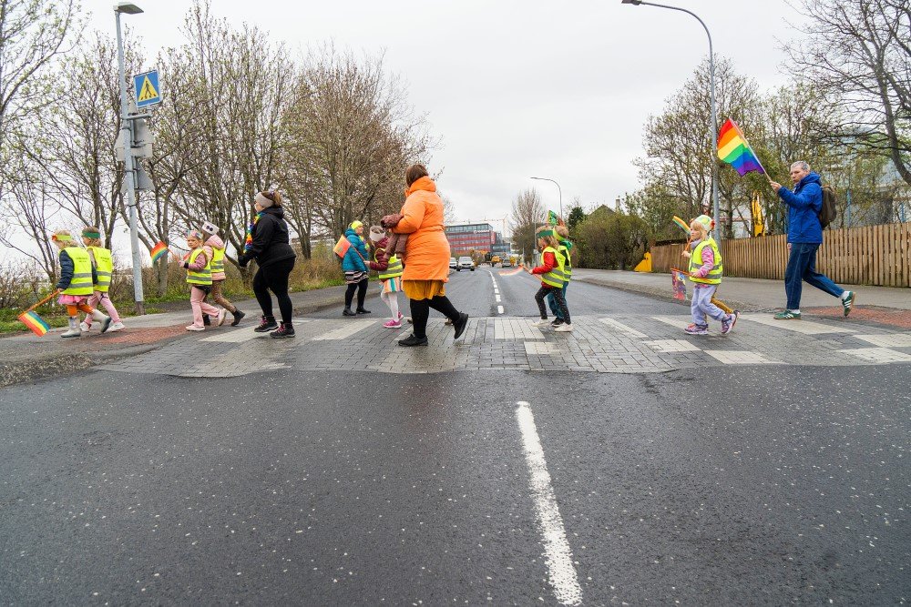Gleðiganga skóla í Laugardal
