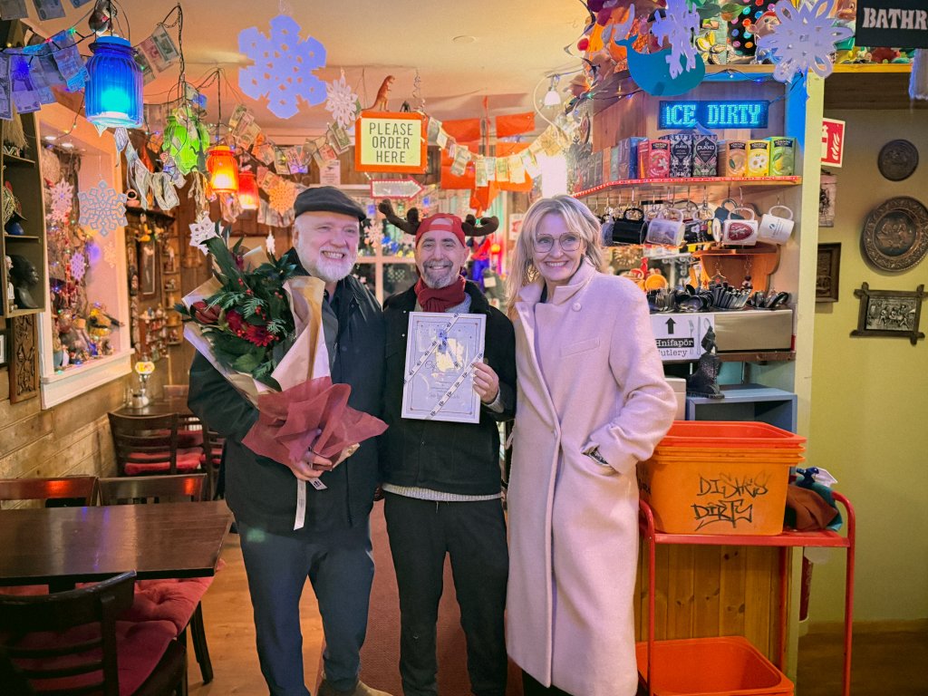 Þórhallur Vilhjálmsson, Glen Barkan and Heiða Björg Hilmisdóttir.