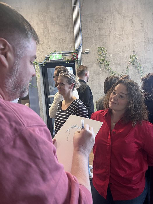 Photographs of people in Growth Lab