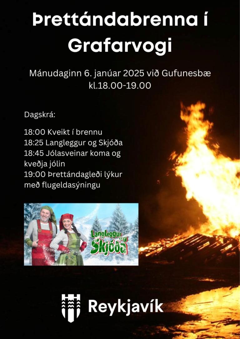 Þrettándabrenna í Grafarvogi