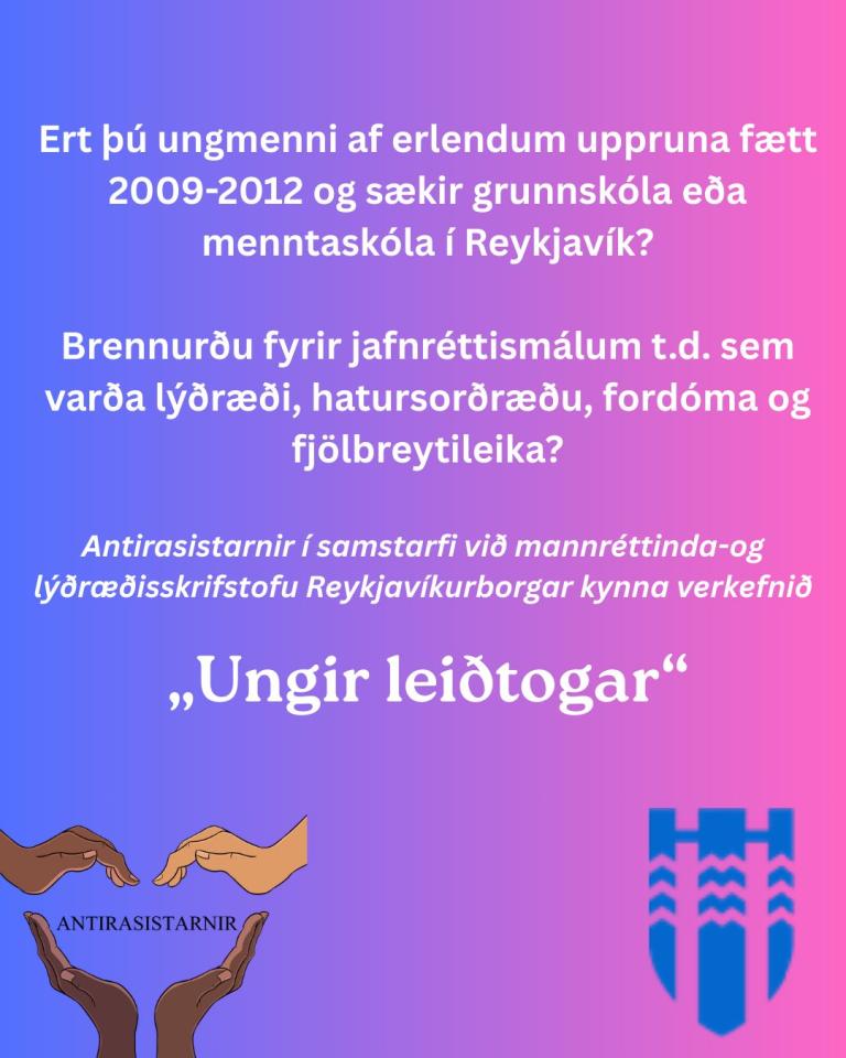Auglýsing Ungir leiðtogar óskast.