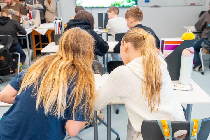 Unglingar í grunnskóla