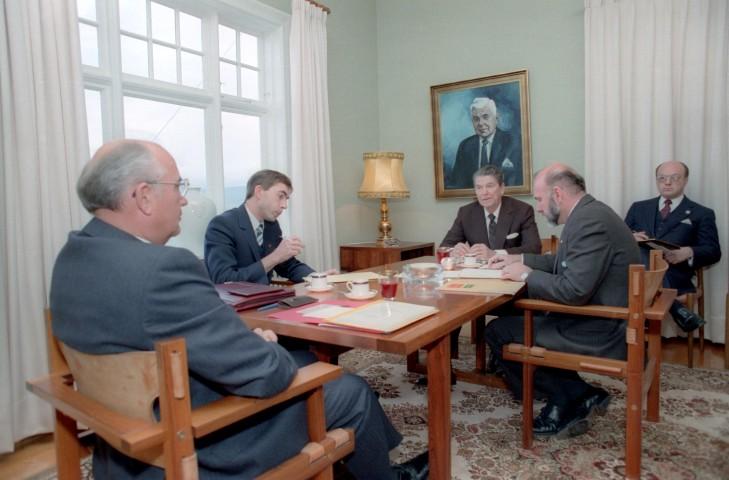 Frá leiðtogafundinum í Höfða árið 1986. Ljósmynd frá Ljósmyndasafni Reykjavíkur