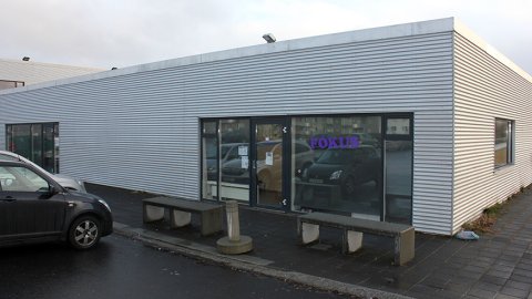 Entrance to the Fókus youth center in Grafarholt