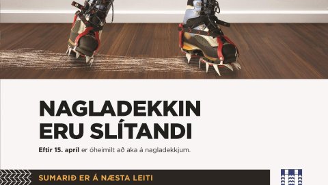 Slítandi nagladekk