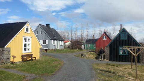Hús á Árbæjarsafni.