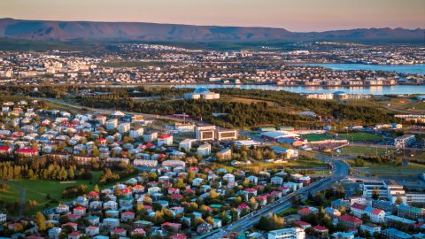 Loftmynd af Reykjavík 2023.