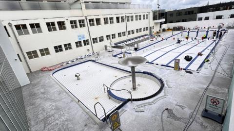 Viðgerðir í Sundhöll Reykjavíkur