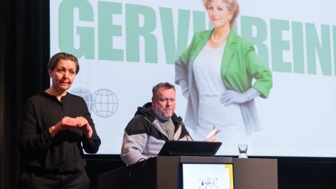 Mynd frá Öskudagsráðstefnu.