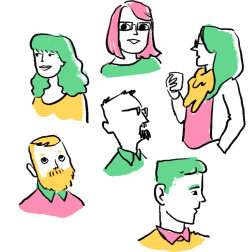 Illustration of a group of people.